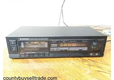 Pioneer CT-S11 1985 Vintage Cassette Deck Tested and WORKS!