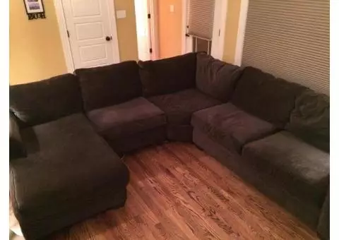 Three Piece Sectional Sofa Charcaol Gray - Like New!!