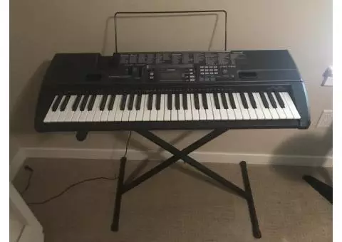 Like NEW Casio electronic musical information system key board with stand